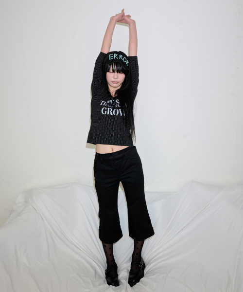 ITZAVIBE(イッザバイブ)の「SNAP POINT CAPRI PANTS - BLACK(その他パンツ・レディース・その他・MEDIUM/LARGE)」の4枚目の写真
