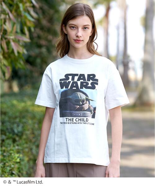 DRESSTERIOR(ドレステリア)の「【接触冷感】STAR WARS カプセルグローグTシャツ(Tシャツ/カットソー・レディース・ブラック/ホワイト/グレー・36/38)」の1枚目の写真