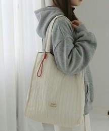 colleca la（コレカラ）の「［ロープチャーム付き］プリーツトートバッグ（トートバッグ）」