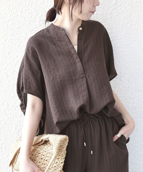 SHIPS Colors: (подходят для ручной стирки) Nairon Rayon Stripe Shirt ◇