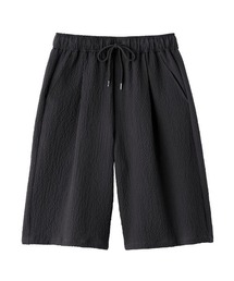 BODYWILD/ボディワイルド タックワイドハーフパンツ 2WAYストレッチ