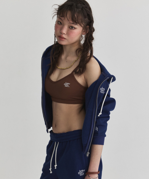BETTER THAN SURF(ベターザンサーフ)の「EUPHORIA CROP ZIPUP HOODIE - NAVY(パーカー・レディース・その他・SMALL/MEDIUM)」の2枚目の写真