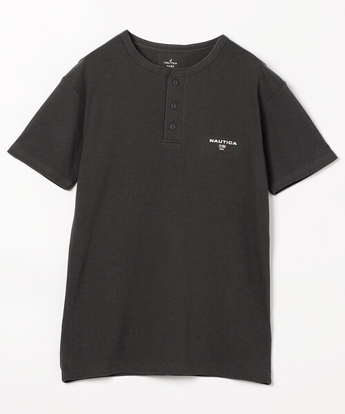 NAUTICA(ノーティカ)の「NAUTICA/ノーティカ Essential タイトフィット S/S ヘンリーネックTシャツ(Tシャツ/カットソー・メンズ・グレー/ホワイト/チャコールグレー/ブラック・LARGE/MEDIUM/SMALL/X-SMALL)」の5枚目の写真