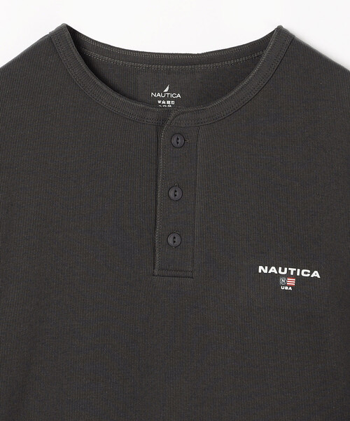 NAUTICA(ノーティカ)の「NAUTICA/ノーティカ Essential タイトフィット S/S ヘンリーネックTシャツ(Tシャツ/カットソー・メンズ・グレー/ホワイト/チャコールグレー/ブラック・LARGE/MEDIUM/SMALL/X-SMALL)」の7枚目の写真