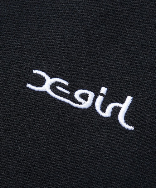 X-girl（エックスガール）の「ARCH LOGO AND FACE PATCH SWEATSHIRT（スウェット・レディース・ネイビー/アッシュ/ブラック・L/M/S）」の8枚目の写真