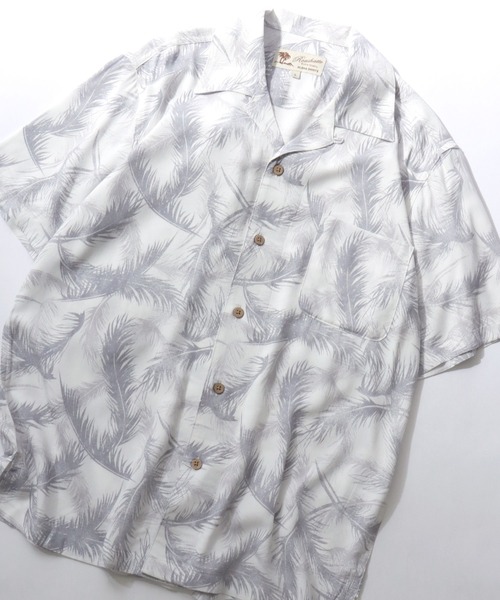 SITRY（シトリー）の「2026SS Rayon Aloha Shirt/レーヨン アロハシャツ 総柄シャツ オープンカラーシャツ（シャツ/ブラウス・メンズ・ホワイト系その他/ブラック系その他/グレー系その他/グリーン系その他/ブルー系その他/ホワイト系その他2/ホワイト系その他3/ホワイト系その他4/ホワイト系その他5/ホワイト系その他6/ホワイト系その他7/ブラック系その他2/ブラック系その他3/ブラック系その他4/ブラック系その他5/ブラック系その他6/ブラック系その他7/グリーン系その他2/ブルー系その他2/ブラック系・LL/M/L）」の2枚目の写真