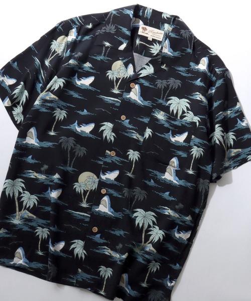 SITRY（シトリー）の「2026SS Rayon Aloha Shirt/レーヨン アロハシャツ 総柄シャツ オープンカラーシャツ（シャツ/ブラウス・メンズ・ホワイト系その他/ブラック系その他/グレー系その他/グリーン系その他/ブルー系その他/ホワイト系その他2/ホワイト系その他3/ホワイト系その他4/ホワイト系その他5/ホワイト系その他6/ホワイト系その他7/ブラック系その他2/ブラック系その他3/ブラック系その他4/ブラック系その他5/ブラック系その他6/ブラック系その他7/グリーン系その他2/ブルー系その他2/ブラック系・LL/M/L）」の9枚目の写真