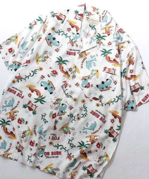 SITRY（シトリー）の「2026SS Rayon Aloha Shirt/レーヨン アロハシャツ 総柄シャツ オープンカラーシャツ（シャツ/ブラウス・メンズ・ホワイト系その他/ブラック系その他/グレー系その他/グリーン系その他/ブルー系その他/ホワイト系その他2/ホワイト系その他3/ホワイト系その他4/ホワイト系その他5/ホワイト系その他6/ホワイト系その他7/ブラック系その他2/ブラック系その他3/ブラック系その他4/ブラック系その他5/ブラック系その他6/ブラック系その他7/グリーン系その他2/ブルー系その他2/ブラック系・LL/M/L）」の6枚目の写真