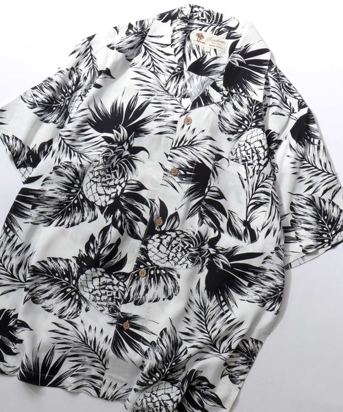 SITRY（シトリー）の「2026SS Rayon Aloha Shirt/レーヨン アロハシャツ 総柄シャツ オープンカラーシャツ（シャツ/ブラウス・メンズ・ホワイト系その他/ブラック系その他/グレー系その他/グリーン系その他/ブルー系その他/ホワイト系その他2/ホワイト系その他3/ホワイト系その他4/ホワイト系その他5/ホワイト系その他6/ホワイト系その他7/ブラック系その他2/ブラック系その他3/ブラック系その他4/ブラック系その他5/ブラック系その他6/ブラック系その他7/グリーン系その他2/ブルー系その他2/ブラック系・LL/M/L）」の8枚目の写真