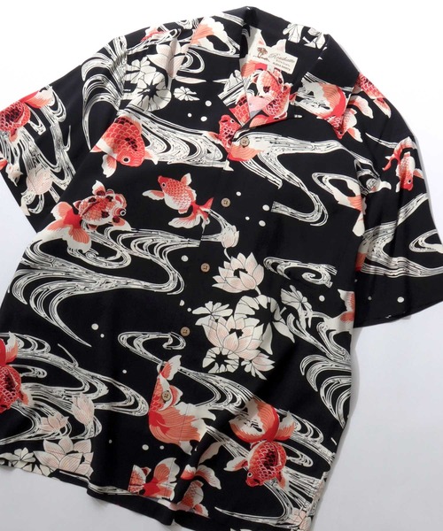 SITRY（シトリー）の「2026SS Rayon Aloha Shirt/レーヨン アロハシャツ 総柄シャツ オープンカラーシャツ（シャツ/ブラウス・メンズ・ホワイト系その他/ブラック系その他/グレー系その他/グリーン系その他/ブルー系その他/ホワイト系その他2/ホワイト系その他3/ホワイト系その他4/ホワイト系その他5/ホワイト系その他6/ホワイト系その他7/ブラック系その他2/ブラック系その他3/ブラック系その他4/ブラック系その他5/ブラック系その他6/ブラック系その他7/グリーン系その他2/ブルー系その他2/ブラック系・LL/M/L）」の11枚目の写真