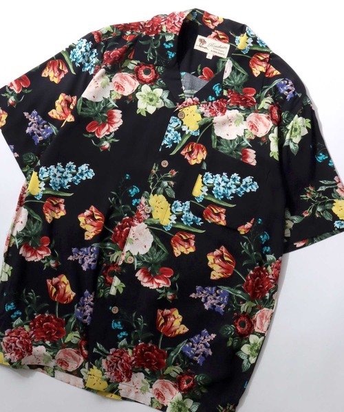 SITRY（シトリー）の「2026SS Rayon Aloha Shirt/レーヨン アロハシャツ 総柄シャツ オープンカラーシャツ（シャツ/ブラウス・メンズ・ホワイト系その他/ブラック系その他/グレー系その他/グリーン系その他/ブルー系その他/ホワイト系その他2/ホワイト系その他3/ホワイト系その他4/ホワイト系その他5/ホワイト系その他6/ホワイト系その他7/ブラック系その他2/ブラック系その他3/ブラック系その他4/ブラック系その他5/ブラック系その他6/ブラック系その他7/グリーン系その他2/ブルー系その他2/ブラック系・LL/M/L）」の14枚目の写真