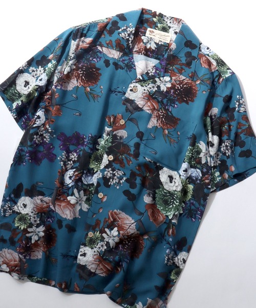SITRY（シトリー）の「2026SS Rayon Aloha Shirt/レーヨン アロハシャツ 総柄シャツ オープンカラーシャツ（シャツ/ブラウス・メンズ・ホワイト系その他/ブラック系その他/グレー系その他/グリーン系その他/ブルー系その他/ホワイト系その他2/ホワイト系その他3/ホワイト系その他4/ホワイト系その他5/ホワイト系その他6/ホワイト系その他7/ブラック系その他2/ブラック系その他3/ブラック系その他4/ブラック系その他5/ブラック系その他6/ブラック系その他7/グリーン系その他2/ブルー系その他2/ブラック系・LL/M/L）」の20枚目の写真