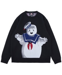 MLE × GHOSTBUSTERS STAY PUFT MARSHMALLOW MAN CREW NECK SWEATER