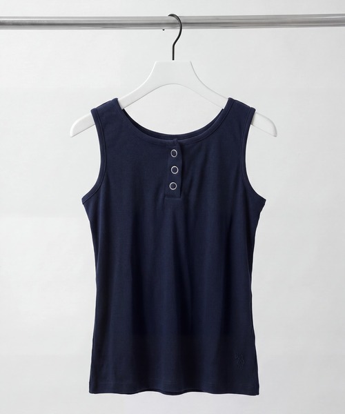 U.S. POLO ASSN.(ユーエスポロアッスン)の「【U.S. POLO ASSN./ユーエスポロアッスン】2WAY ヘンリーネックタンクトップ(タンクトップ・レディース・ネイビー/ブラック系その他/ピンク系その他・M/L/LL)」の16枚目の写真