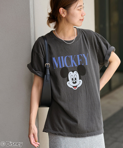 JOURNAL STANDARD relume(ジャーナルスタンダード レリューム)の「《WEB・一部店舗限定》《追加2》別注【GOOD ROCK SPEED】<MICKEY MOUSE>:Tシャツ(Tシャツ/カットソー・レディース・ブラック系その他/ベージュ・MEDIUM)」の5枚目の写真