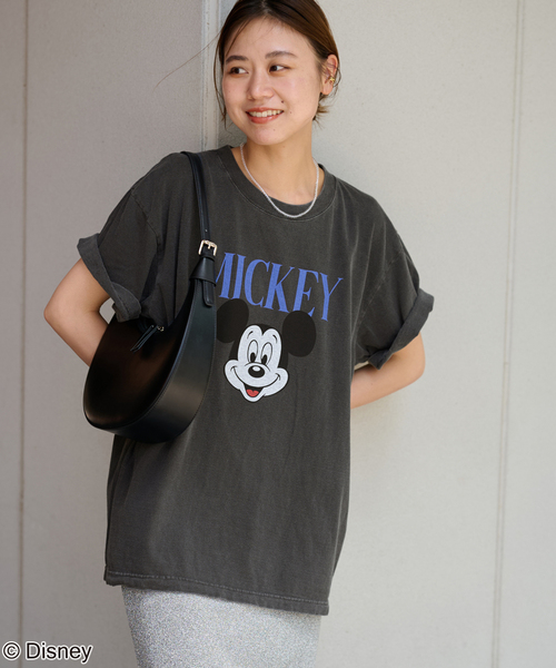 JOURNAL STANDARD relume(ジャーナルスタンダード レリューム)の「《WEB・一部店舗限定》《追加2》別注【GOOD ROCK SPEED】<MICKEY MOUSE>:Tシャツ(Tシャツ/カットソー・レディース・ブラック系その他/ベージュ・MEDIUM)」の6枚目の写真