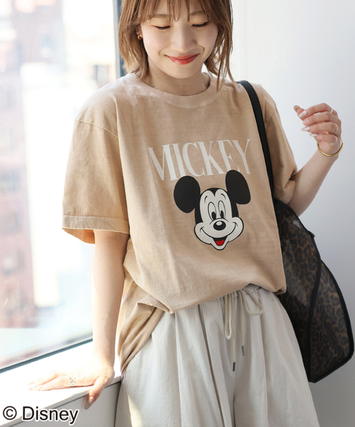 JOURNAL STANDARD relume(ジャーナルスタンダード レリューム)の「《WEB・一部店舗限定》《追加2》別注【GOOD ROCK SPEED】<MICKEY MOUSE>:Tシャツ(Tシャツ/カットソー・レディース・ブラック系その他/ベージュ・MEDIUM)」の12枚目の写真