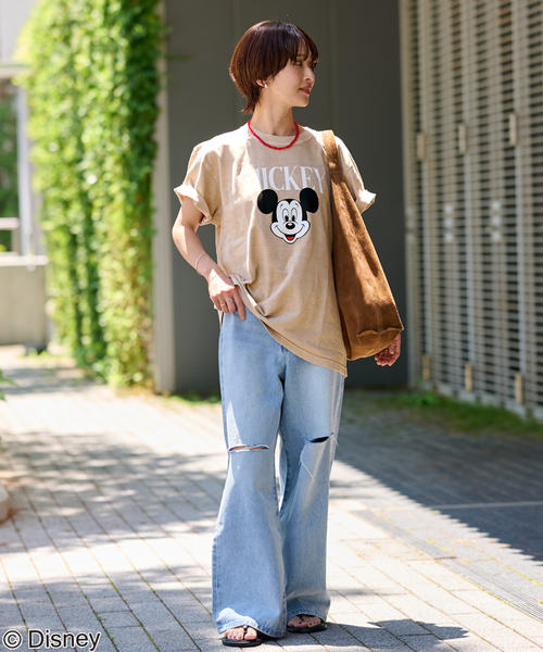 JOURNAL STANDARD relume(ジャーナルスタンダード レリューム)の「《WEB・一部店舗限定》《追加2》別注【GOOD ROCK SPEED】<MICKEY MOUSE>:Tシャツ(Tシャツ/カットソー・レディース・ブラック系その他/ベージュ・MEDIUM)」の18枚目の写真