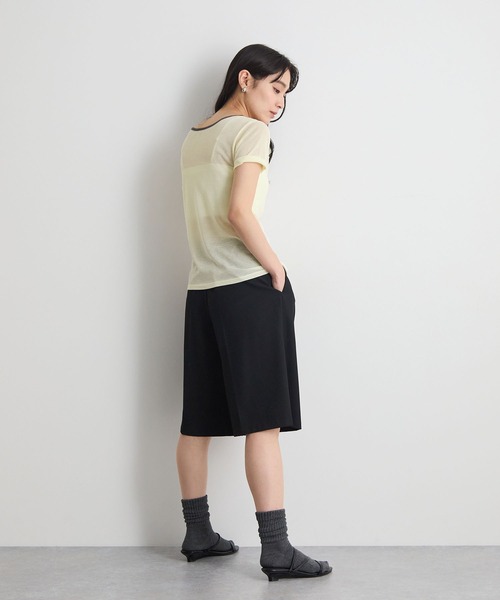 STELLA FISH（ステラフィッシュ）の「配色シアーリブカーディガン（Tシャツ/カットソー・レディース・杢グレー/アイボリー/チャコールグレー・FREE）」の11枚目の写真