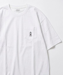2026SS Coleman/コールマン オーバーサイズ ミニランタン刺繍 ポケット付半袖Tシャツ レディース メンズ