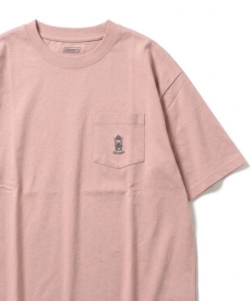 COLEMAN(コールマン)の「2026SS Coleman/コールマン オーバーサイズ ミニランタン刺繍 ポケット付半袖Tシャツ レディース メンズ(Tシャツ/カットソー・メンズ・チャコール/ライトグレー/カーキ/ブラック/ピンク/ホワイト・M/LL/L)」の6枚目の写真