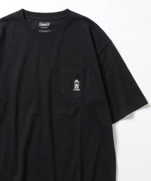 2026SS Coleman/コールマン オーバーサイズ ミニランタン刺繍 ポケット付半袖Tシャツ レディース メンズ