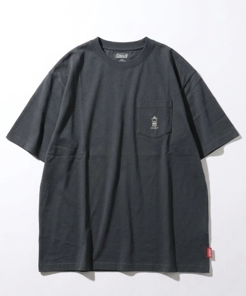 COLEMAN(コールマン)の「2026SS Coleman/コールマン オーバーサイズ ミニランタン刺繍 ポケット付半袖Tシャツ レディース メンズ(Tシャツ/カットソー・メンズ・チャコール/ライトグレー/カーキ/ブラック/ピンク/ホワイト・M/LL/L)」の10枚目の写真