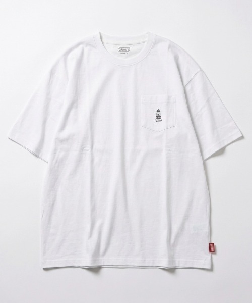 COLEMAN(コールマン)の「2026SS Coleman/コールマン オーバーサイズ ミニランタン刺繍 ポケット付半袖Tシャツ レディース メンズ(Tシャツ/カットソー・メンズ・チャコール/ライトグレー/カーキ/ブラック/ピンク/ホワイト・M/LL/L)」の9枚目の写真