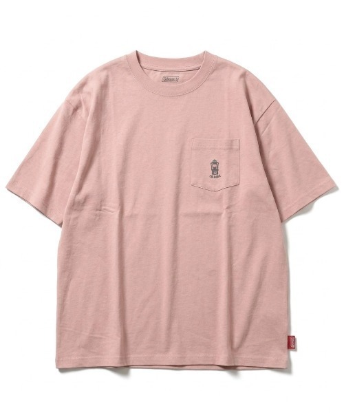 COLEMAN(コールマン)の「2026SS Coleman/コールマン オーバーサイズ ミニランタン刺繍 ポケット付半袖Tシャツ レディース メンズ(Tシャツ/カットソー・メンズ・チャコール/ライトグレー/カーキ/ブラック/ピンク/ホワイト・M/LL/L)」の12枚目の写真