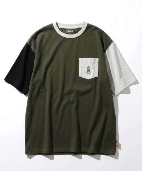 COLEMAN(コールマン)の「2026SS Coleman/コールマン オーバーサイズ ミニランタン刺繍 ポケット付半袖Tシャツ レディース メンズ(Tシャツ/カットソー・メンズ・チャコール/ライトグレー/カーキ/ブラック/ピンク/ホワイト・M/LL/L)」の13枚目の写真
