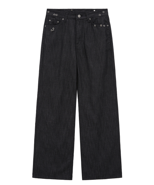 Midnight Move(ミッドナイトムーブ)の「ey summer pants (black)(デニムパンツ・レディース・その他・SMALL/MEDIUM)」の1枚目の写真
