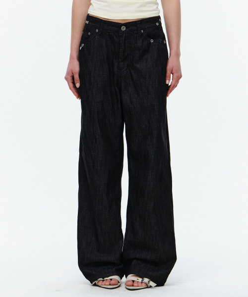 Midnight Move(ミッドナイトムーブ)の「ey summer pants (black)(デニムパンツ・レディース・その他・SMALL/MEDIUM)」の4枚目の写真
