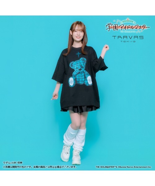 TRAVAS TOKYO（トラバス トウキョウ）の「【学園アイドルマスター 篠澤広×TRAVAS TOKYO】Tシャツ（Tシャツ/カットソー・レディース・ホワイト/ブラック・FREE）」の5枚目の写真