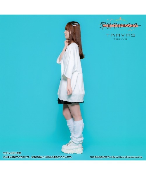 TRAVAS TOKYO（トラバス トウキョウ）の「【学園アイドルマスター 篠澤広×TRAVAS TOKYO】Tシャツ（Tシャツ/カットソー・レディース・ホワイト/ブラック・FREE）」の8枚目の写真