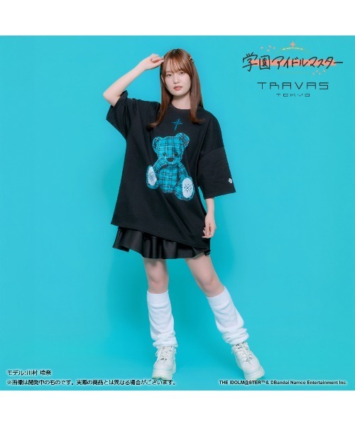 TRAVAS TOKYO（トラバス トウキョウ）の「【学園アイドルマスター 篠澤広×TRAVAS TOKYO】Tシャツ（Tシャツ/カットソー・レディース・ホワイト/ブラック・FREE）」の4枚目の写真