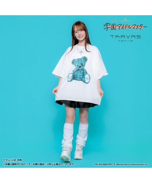 TRAVAS TOKYO（トラバス トウキョウ）の「【学園アイドルマスター 篠澤広×TRAVAS TOKYO】Tシャツ（Tシャツ/カットソー・レディース・ホワイト/ブラック・FREE）」の7枚目の写真