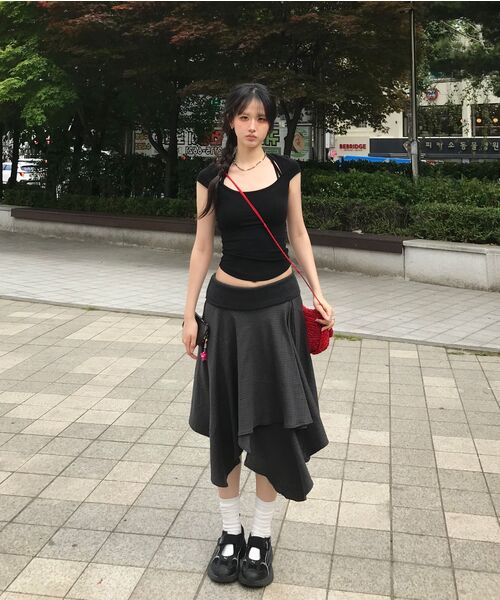 UUUUP(ユープ)の「ジェラホルターティー - ブラック(Tシャツ/カットソー・レディース・その他・SMALL/MEDIUM)」の4枚目の写真