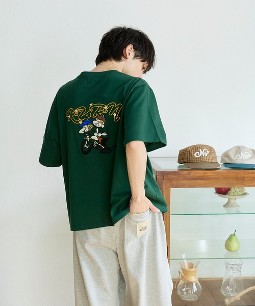 kaoyorinakami(カオヨリナカミ)の「star punch bike tee / スターパンチバイクTシャツ(Tシャツ/カットソー・メンズ・ブラック/グリーン/ホワイト・X-LARGE/MEDIUM/SMALL/LARGE)」の3枚目の写真