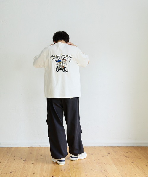 kaoyorinakami(カオヨリナカミ)の「star punch bike tee / スターパンチバイクTシャツ(Tシャツ/カットソー・メンズ・ブラック/グリーン/ホワイト・X-LARGE/MEDIUM/SMALL/LARGE)」の6枚目の写真