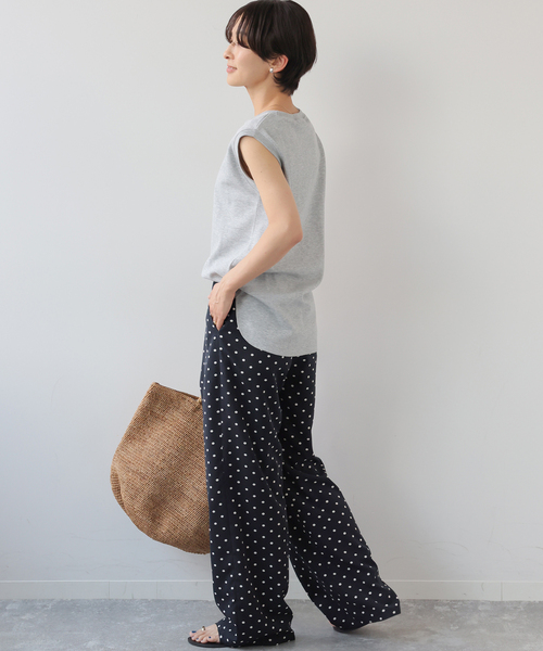 JOURNAL STANDARD relume（ジャーナルスタンダード　レリューム）の「《追加》ランダムドットイージーパンツ（その他パンツ・レディース・ブラック/ブラウン・FREE）」の4枚目の写真