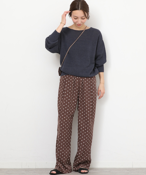 JOURNAL STANDARD relume（ジャーナルスタンダード　レリューム）の「《追加》ランダムドットイージーパンツ（その他パンツ・レディース・ブラック/ブラウン・FREE）」の18枚目の写真