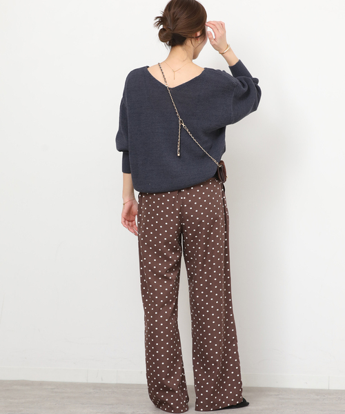 JOURNAL STANDARD relume（ジャーナルスタンダード　レリューム）の「《追加》ランダムドットイージーパンツ（その他パンツ・レディース・ブラック/ブラウン・FREE）」の21枚目の写真