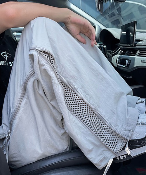 WESTBOY(ウエストボーイ)の「Y2K サイドジップ ナイロンワイドパンツ WO26S14PT12(その他パンツ・メンズ・パープル/ブラック/グレー・M/L/XL)」の15枚目の写真