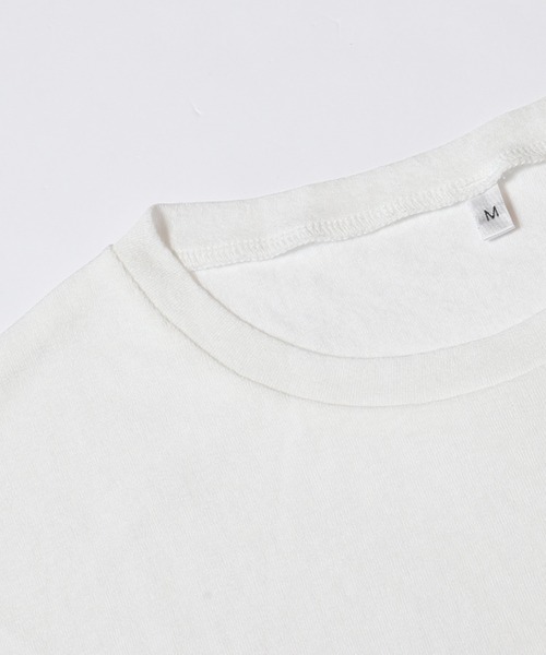 coca(coca)(コカ)の「シアージョーゼットロールアップスリーブトップス(Tシャツ/カットソー・レディース・ホワイト/ブラック・M/L/S)」の14枚目の写真