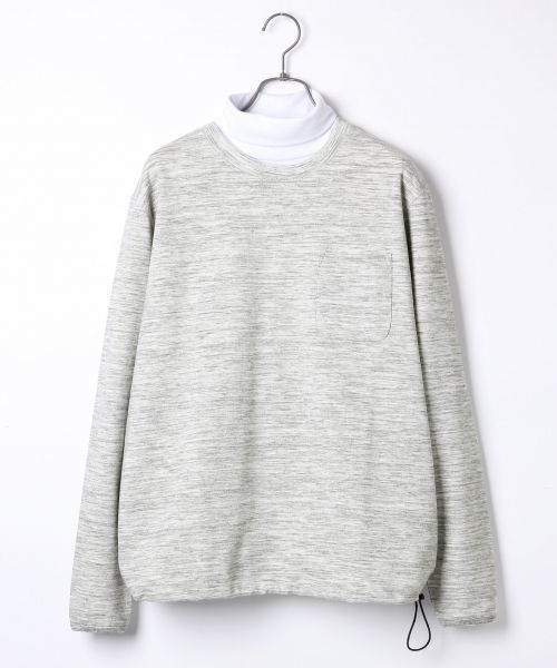 RAGEBLUE(レイジブルー)の「ポンチクルー長袖/713430(Tシャツ/カットソー・メンズ・ブラック/グレー・MEDIUM/LARGE)」の2枚目の写真