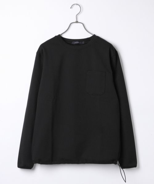 RAGEBLUE(レイジブルー)の「ポンチクルー長袖/713430(Tシャツ/カットソー・メンズ・ブラック/グレー・MEDIUM/LARGE)」の1枚目の写真