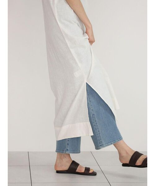 FIKA.（フィーカ）の「Cutwork lace sleeve  onepiece（ワンピース・レディース・オフホワイト/ブラック・MEDIUM）」の6枚目の写真