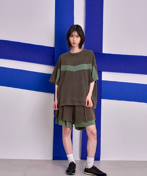 Nora Lily(ノラリリー)の「【Nora Lily】Bi-color Faded Layered Shorts(その他パンツ・メンズ・ライトグレー/ダークグレー/ライトブラウン・FREE)」の13枚目の写真