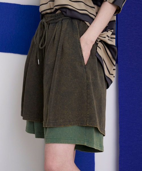 Nora Lily(ノラリリー)の「【Nora Lily】Bi-color Faded Layered Shorts(その他パンツ・メンズ・ライトグレー/ダークグレー/ライトブラウン・FREE)」の12枚目の写真