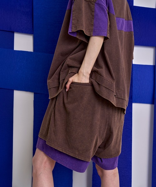 Nora Lily(ノラリリー)の「【Nora Lily】Bi-color Faded Layered Shorts(その他パンツ・メンズ・ライトグレー/ダークグレー/ライトブラウン・FREE)」の17枚目の写真